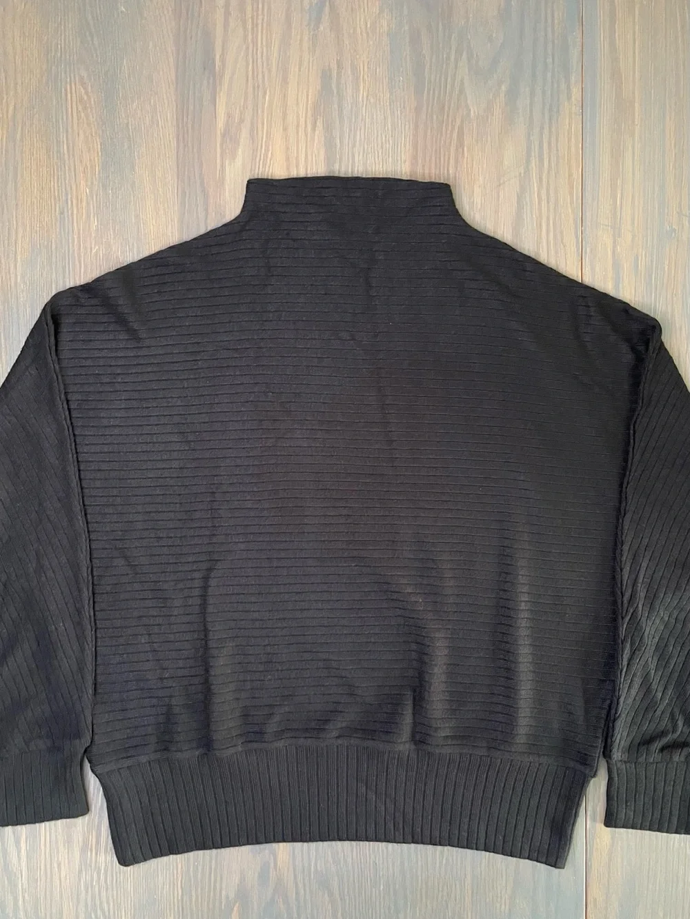 Madewell Mockneck Dolman-Sleeve Top Black Size XL NWT